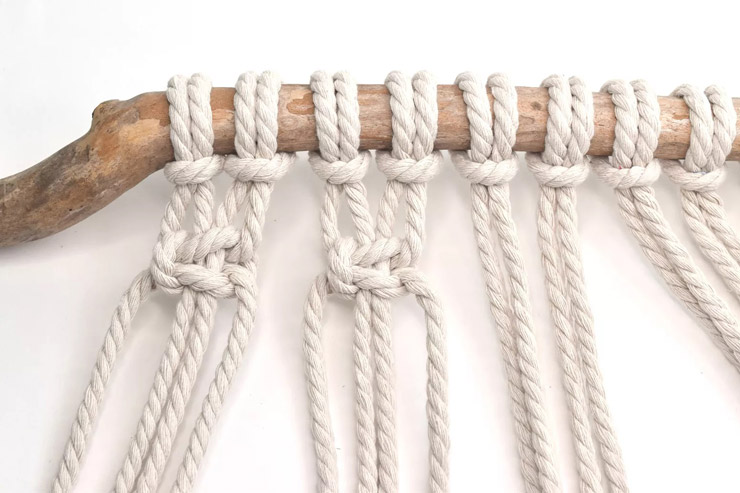 ساخت پرده مکرومه بافی