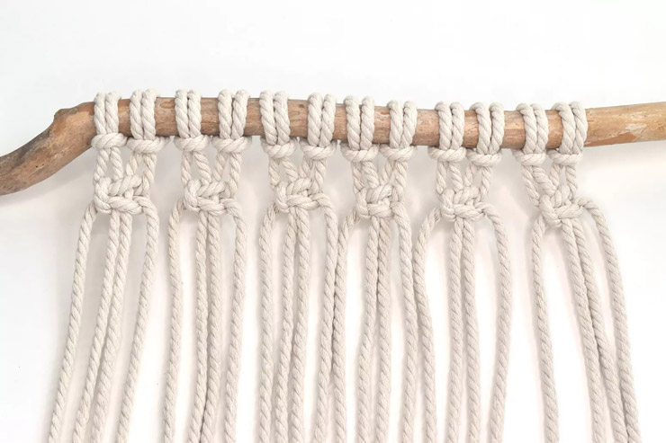 ساخت پرده مکرومه بافی