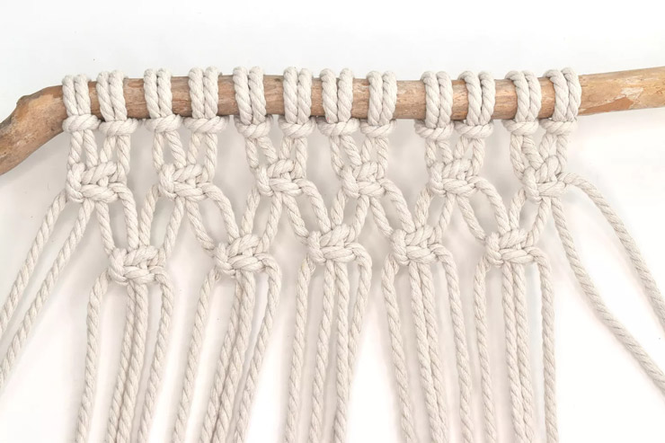 ساخت پرده مکرومه بافی