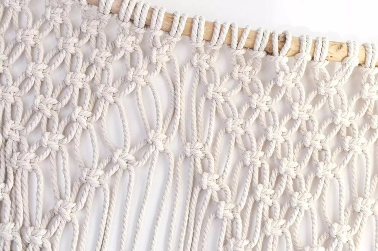 ساخت پرده مکرومه بافی