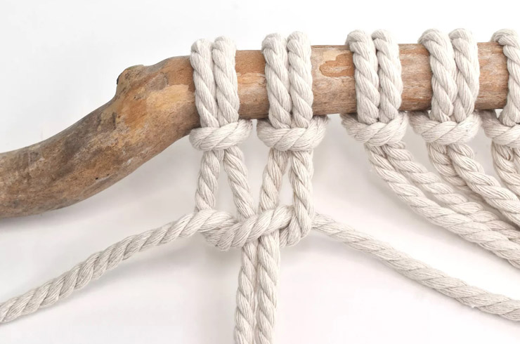 ساخت پرده مکرومه بافی