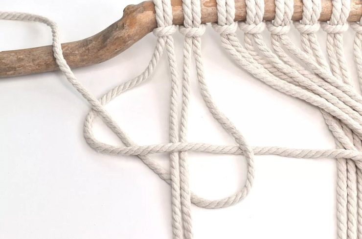 ساخت پرده مکرومه بافی