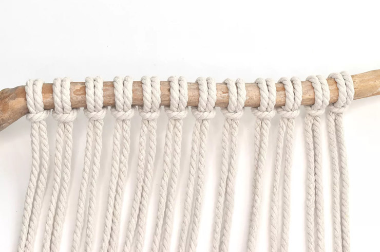 ساخت پرده مکرومه بافی