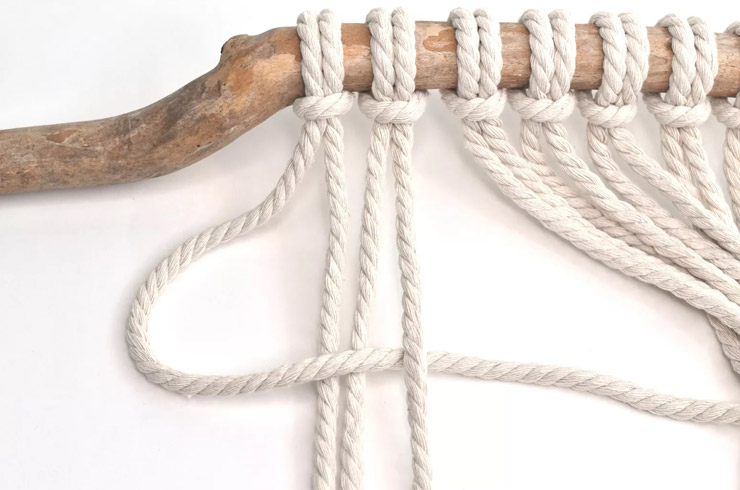 ساخت پرده مکرومه بافی