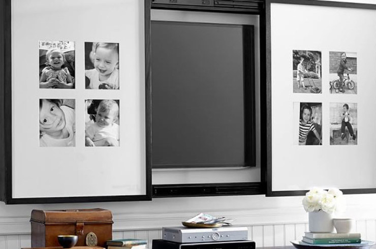 تزئین دیوار پشت تلویزیون