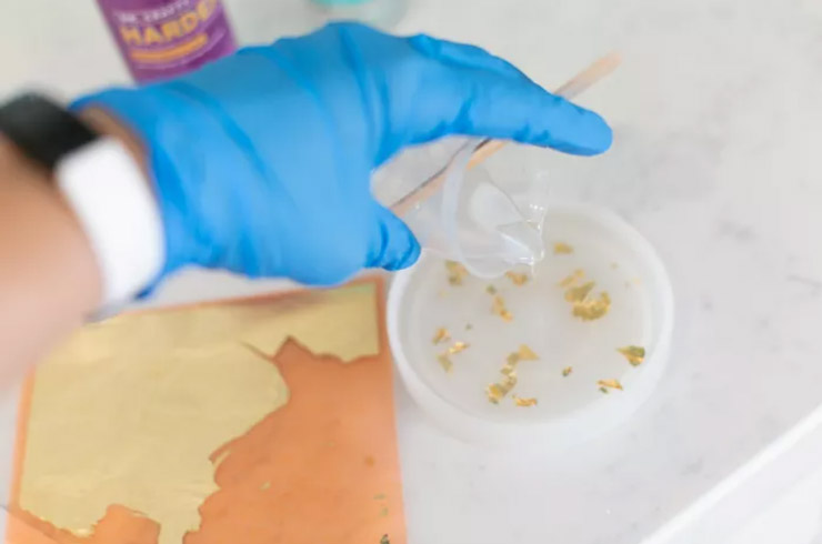 ساخت زیر لیوانی با رزین