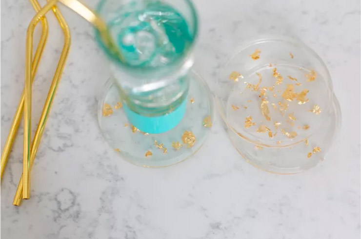 ساخت زیر لیوانی با رزین