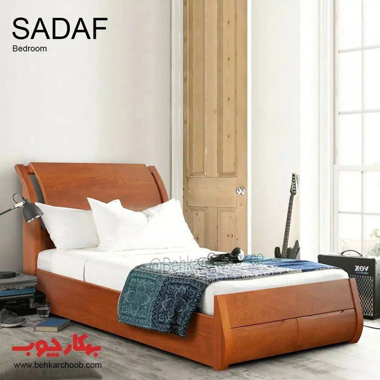 تخت یک نفره بهکارچوب