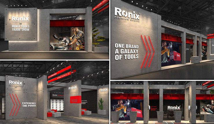 طراحی غرفه رونیکس در نمایشگاه صنعت ساختمان