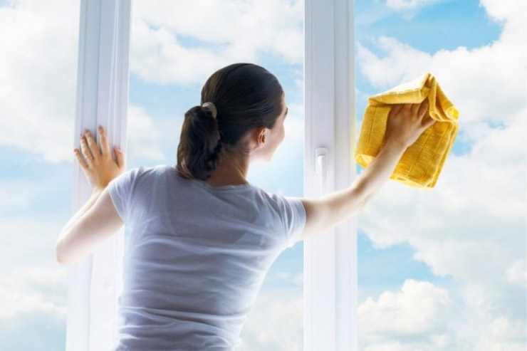تمیز کردن پنجره دوجداره