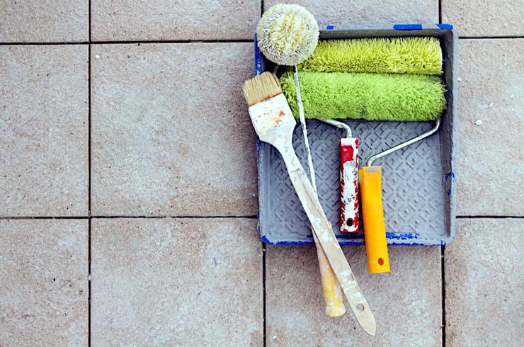 نحوه رنگ کردن کاشی و سرامیک