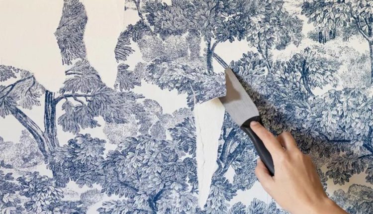 کندن کاغذ دیواری