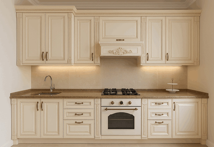 مدل کابینت ممبران کرمی رنگ